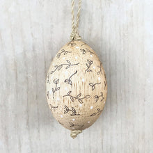 Hanging wooden egg