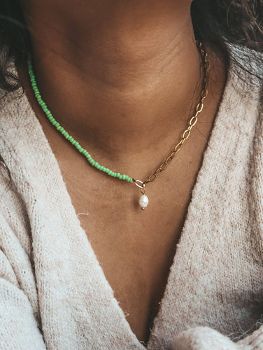 Pura Pearl Seed Bead Necklace