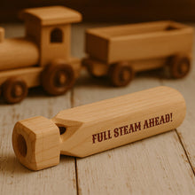 'Full Steam Ahead' Wooden Train Whistle