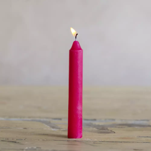 Stubby Candle Fuchsia