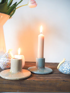 Sophia Candle Holder Dusty Blue