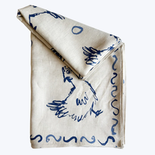 Hens & Eggs Linen Tablecloth