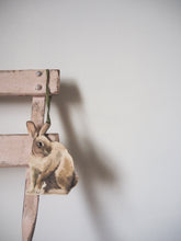 Cotton-tail Wooden Bunny Tag