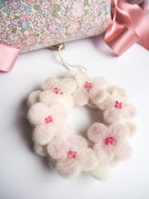 Handmade Hanging Felt Mini Floral Wreath Easter Decoration