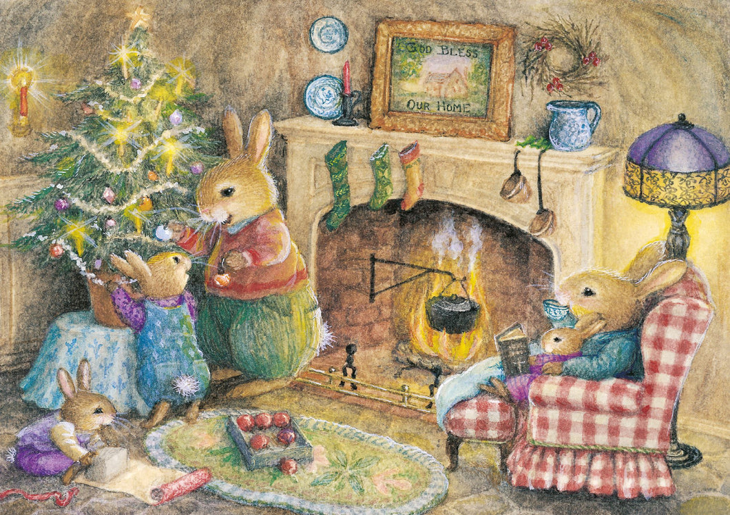 Fireside Christmas Card