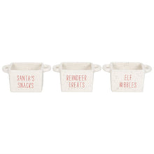 Set of 3 Christmas Snack Bowls