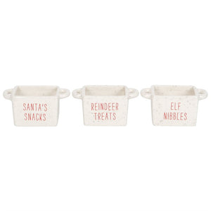 Set of 3 Christmas Snack Bowls