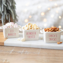 Set of 3 Christmas Snack Bowls