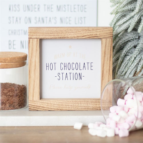 Hot Chocolate Wooden Sign