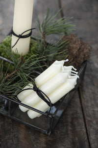 White Short Dinner Candle