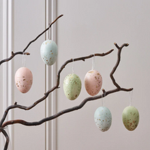 Set of 6 Hanging Easter Eggs