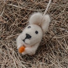 Handmade Bunny with Carrot Hanging Felt Easter Decoration