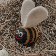 Handmade Biodegradable Big Bumblebee Hanging Needle Felt Decoration