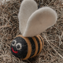 Handmade Biodegradable Big Bumblebee Hanging Needle Felt Decoration