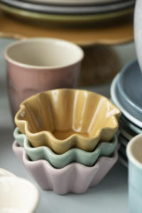 Scalloped Ceramic Dish- Blush