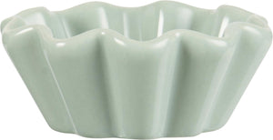 Scalloped Ceramic Dish- Green Tea