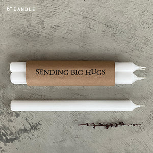Wrapped candles-Sending big hugs