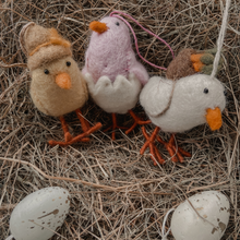 Handmade Needle Felt Chirpy Chicks Hanigng Easter Decoration