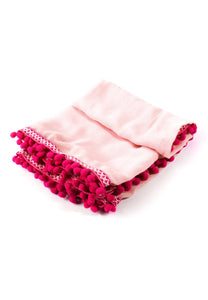 Aztec Pom Pom Scarf