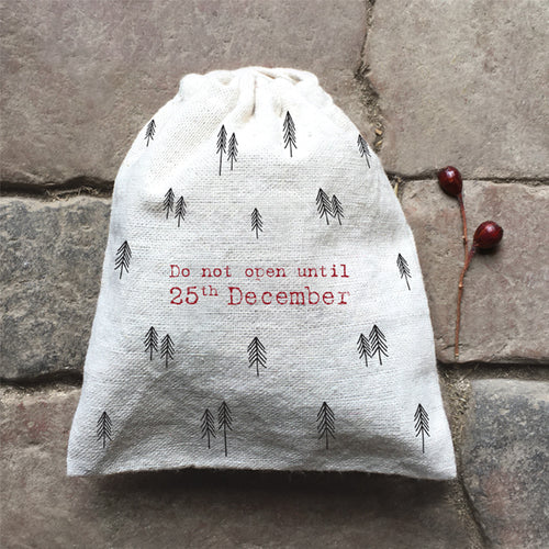 Drawstring Bag-Do not open until 25th December