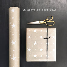 Kraft Wrap 5m Roll-Stars