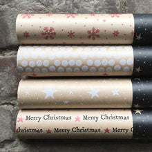 Kraft Wrap 5m Roll-Stars