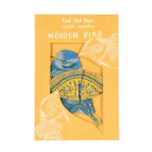 Wooden Bird Decoration - Blues
