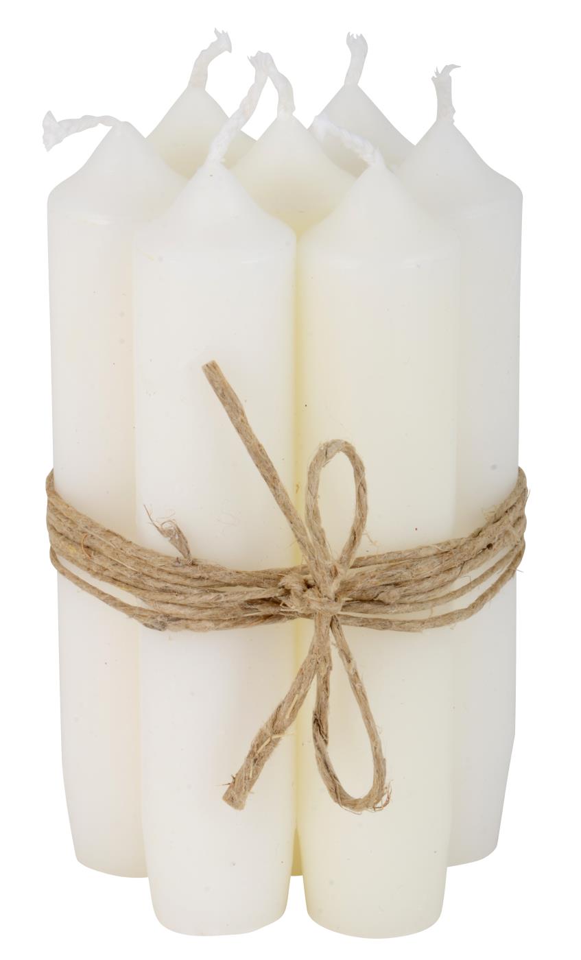 White Short Dinner Candle