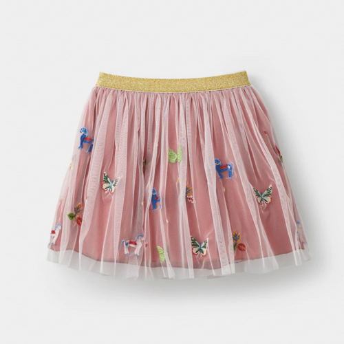 Butterfly & Unicorn Embroidered Skirt