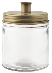 Candle Holder Jar- Gold