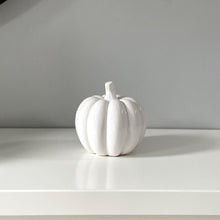 Small Ceramic White Pumpkin