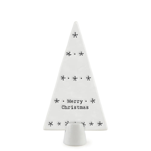 Standing Porcelain Tree-Merry Christmas