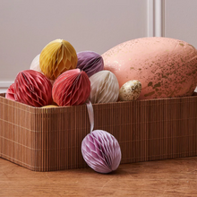 Pink Hanging Paper Easter Eggs (Set of 4)