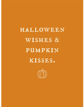 Pumpkin Kisses Mini Metal Sign