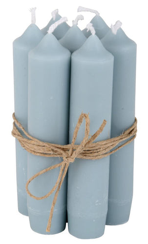 Light Blue Short Dinner Candle