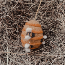 Handmade Hanging Busy Beehive Felt Biodegradable Decoration