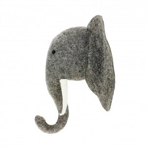 Elephant Head with Trunk Up (semi)
