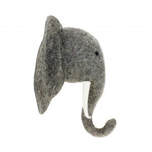 Elephant Head with Trunk Up (semi)