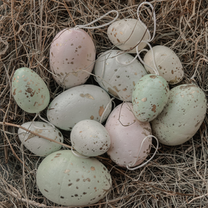 Set of 6 Hanging Easter Eggs