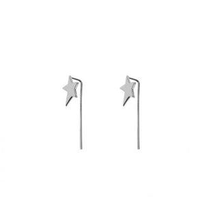 Chara Mini Star Pull Through Earrings