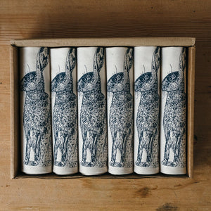 Blue Hare Napkin Gift Set
