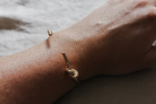 Tamara Knotted Brass Cuff