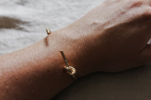 Tamara Knotted Brass Cuff