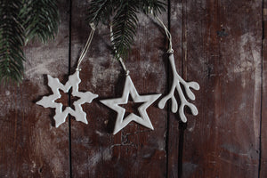 Porcelain Hanger-Outline Star