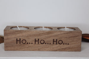 Ho Ho Ho Candle Holder