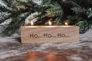 Ho Ho Ho Candle Holder