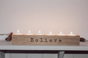 Believe Candle Holder