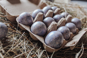 Box of 12 Quail Egg's - Grey Marble