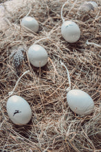 Porcelain egg-Bunnies