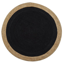 Milano Soft Jute Rug with Charcoal Centre